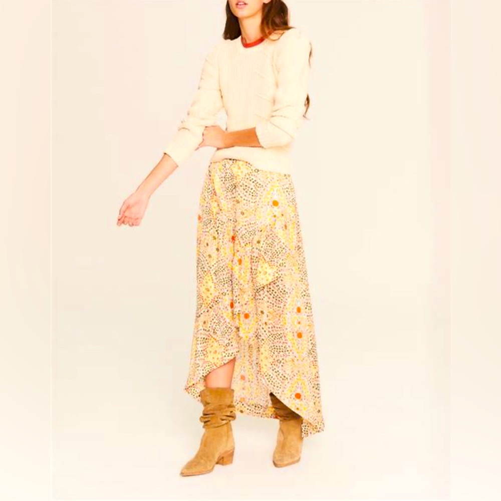 Ba&sh Hall Skirt, Ecru Sz 1 FR, NWOT